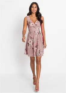 Robe avec mesh imprimé, bonprix