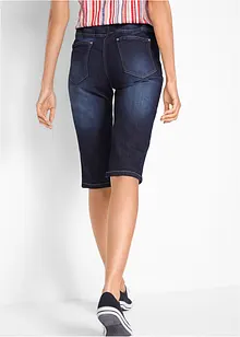 Jeans Bermuda Mid Waist mit gekrempeltem Saum, bonprix