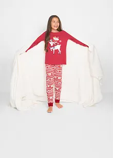 Mädchen Pyjama mit Bio-Baumwolle (2-tlg. Set), bonprix