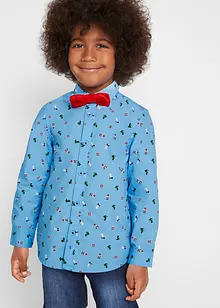 Chemise garçon manches longues avec nœud papillon (Ens. 2 pces.), bonprix