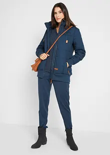 Outdoorjacke mit Lederimitat-Details, bonprix