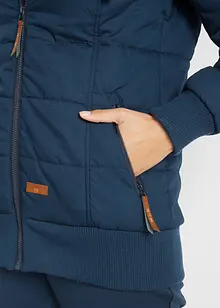 Outdoorjacke mit Lederimitat-Details, bonprix