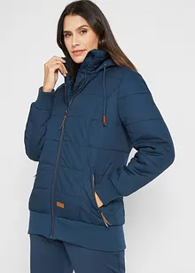 Outdoorjacke mit Lederimitat-Details, bonprix