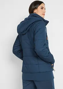 Outdoorjacke mit Lederimitat-Details, bonprix