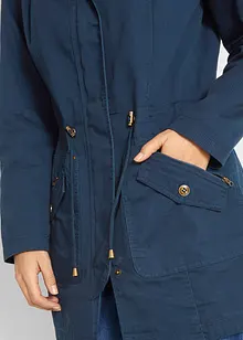 Parka courte en coton avec col montant, cintrée, bonprix