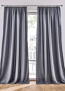 Lot de 2 rideaux en microfibre, bonprix