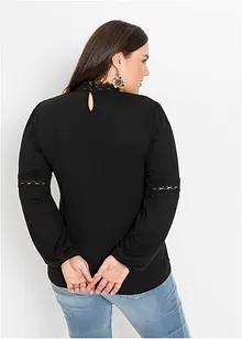 Langarmshirt mit Spitze, bonprix