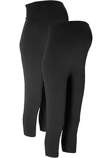 Umstands-Leggings in Capri-Länge, 2-er Pack, bonprix