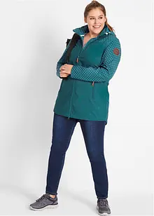 Bedruckte Softshelljacke, schlanker Schnitt, wasserabweisend, bonprix