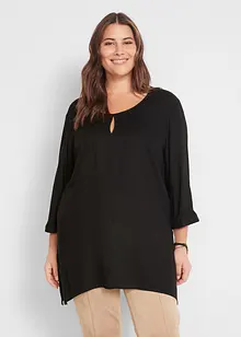 Blouse T-shirt oversized à pans, bonprix