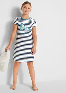 Lot de 2 chemises de nuit manches courtes 100% coton, bonprix