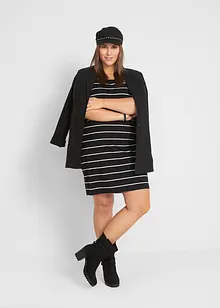 Robe en jersey extensible à manches courtes, bonprix