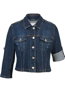 Kurze Jeansjacke mit 3/4 Ärmel, bonprix