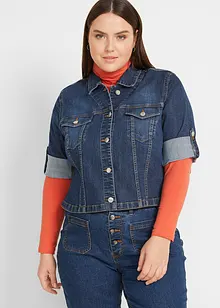 Kurze Jeansjacke mit 3/4 Ärmel, bonprix