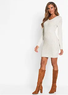 Strickkleid mit Zopfmuster, bonprix