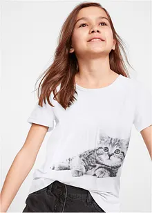 T-shirt fille en coton, bonprix