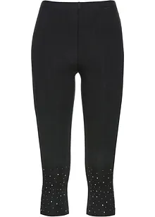 Capri-Leggings mit Glitzersteinen, bonprix