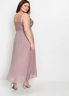 Chiffonkleid mit Pailettenstickerei, bonprix