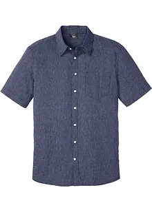 Chemise manches courtes en lin mélangé, bonprix