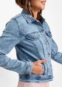 Veste en jean avec broderie, bonprix