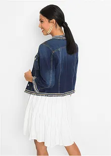 Veste en jean à franges, bonprix