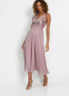 Maxikleid mit Paillettenstickerei, bonprix