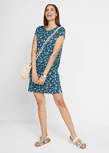 Shirtkleid mit seitlichen Schlitzen aus reiner Baumwolle (2er Pack), bonprix