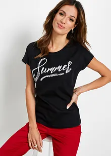 Shirt mit Pailletten, bonprix