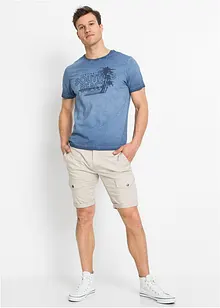 T-shirt aspect délavé 100% coton, bonprix