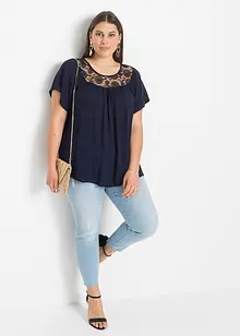 Bluse mit Spitze, bonprix