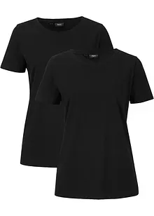 Lot de 2 T-shirts manches courtes, bonprix