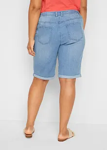 Jeans Bermuda Mid Waist mit Stickerei und Bequembund, bonprix