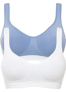 BH ohne Bügel mit Bio-Baumwolle (2er Pack), bonprix