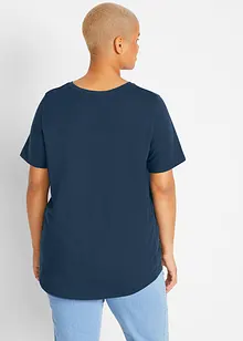 Baumwoll-T-Shirt mit maritimen Druck, bonprix