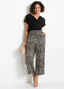 Jupe-culotte imprimée en viscose, bonprix