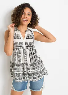Blouse sans manches imprimée, bonprix
