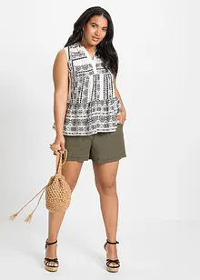 Blouse sans manches imprimée, bonprix