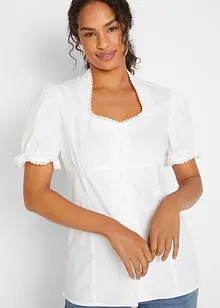 Blouse bavaroise à col Blanche-Neige, bonprix