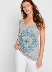 Baumwoll Tanktop mit Mandala-Print, bonprix