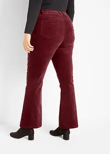 Stretch-Cord-Schlaghose mit High-Waist-Bequembund, bonprix