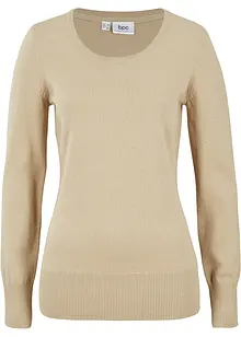 Basic Pullover mit recycelter Baumwolle, bonprix