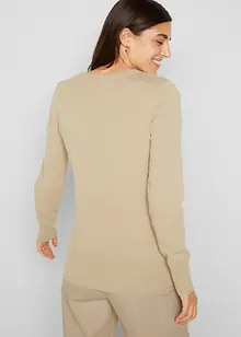 Basic Pullover mit recycelter Baumwolle, bonprix