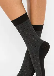 Socken mit druckfreiem Bündchen mit Bio-Baumwolle (5er Pack), bonprix