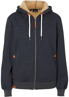 Sweatjacke mit Teddyfutter, bonprix