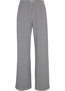 Stretch-Hose mit Hahnentrittmuster, Wide leg, bonprix