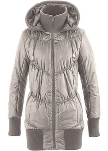 Steppjacke mit breitem Komfortbund und Kapuze, bonprix