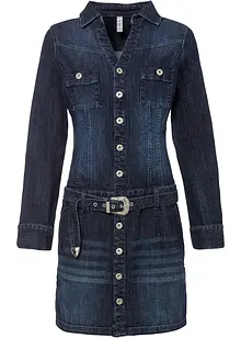 Robe en jean avec ceinture, bonprix