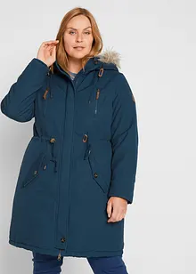 Winterparka mit Fellimitat-Kapuze, bonprix