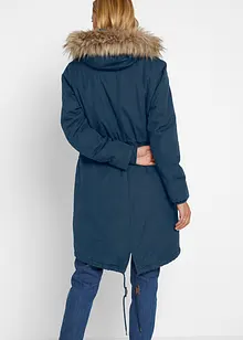 Winterparka mit Fellimitat-Kapuze, bonprix