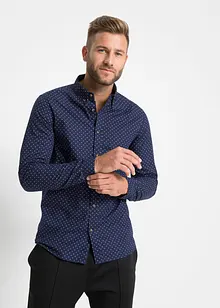 Langarmhemd aus reiner Baumwolle, Slim Fit, bonprix